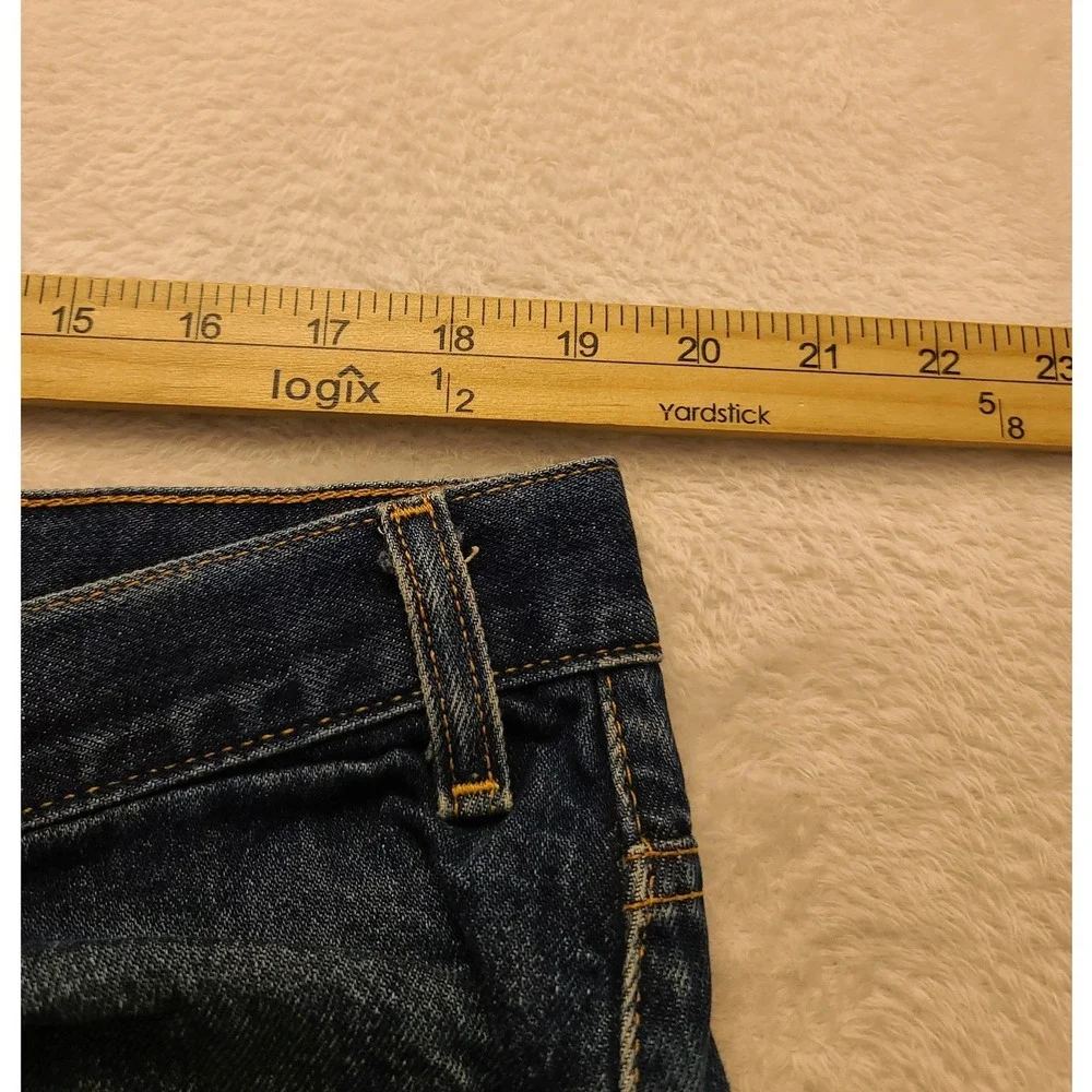 Levis 505 Regular Straight Leg Jeans Men's 40x32 Blue Indigo Denim Distressed